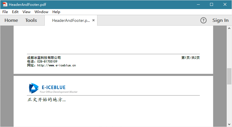 PDF管理控件Spire.PDF书签教程:如何向现有PDF文件添加页眉页脚 PDF管理控件Spire.PDF书签教程:如何向现有PDF文件添加页眉页脚