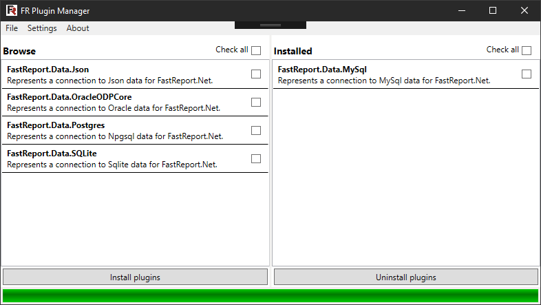 如何使用FastReport.Net的插件管理器 如何使用FastReport.Net的插件管理器