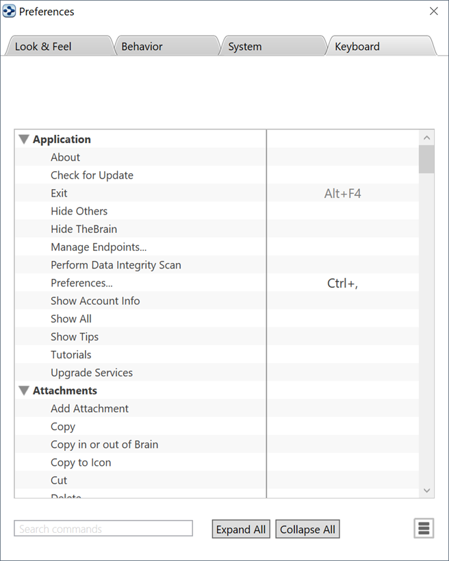 思维导图TheBrain基础实操教程——设置喜好快捷键设置 思维导图TheBrain基础实操教程——设置喜好快捷键设置