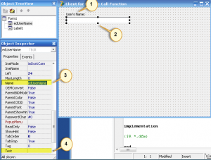 添加TLabel和TEdit组件 添加TLabel和TEdit组件