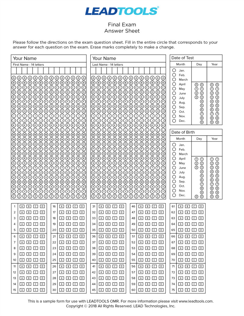 使用LEADTOOLS OMR处理大型测试和调查 使用LEADTOOLS OMR处理大型测试和调查