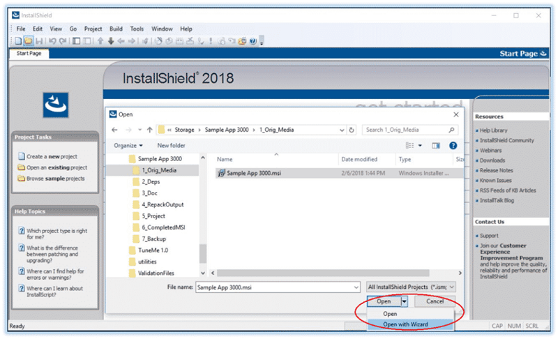Open with Wizard Open with Wizard