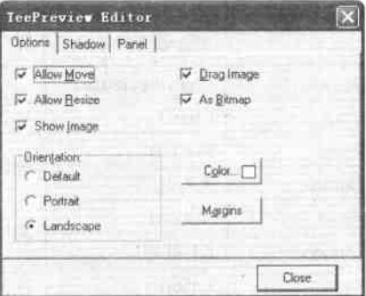 打印预览托盘编辑器窗口外观 打印预览托盘编辑器窗口外观