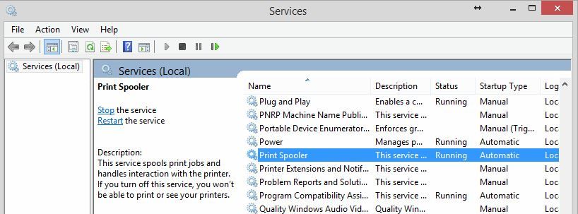 重启打印程序 重启打印程序