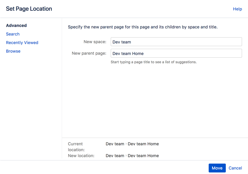 设置位置或移动页面 设置位置或移动页面