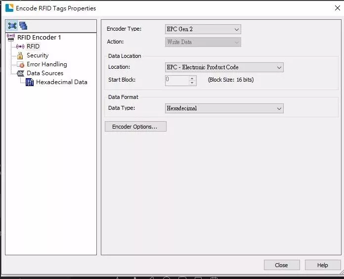 条形码标签软件Bartender使用技巧——如何建立一个RFID编码对象 条形码标签软件Bartender使用技巧——如何建立一个RFID编码对象
