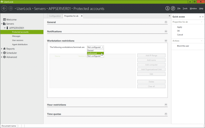 工作站限制白名单 工作站限制白名单