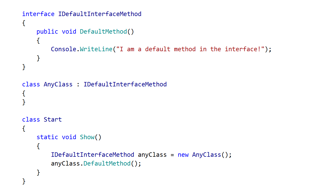更好的C#8支持 更好的C#8支持