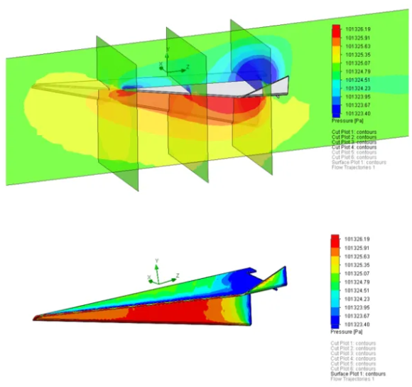平面飞机上的压力图 平面飞机上的压力图