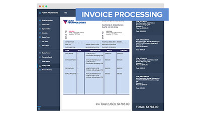 invoice recognition and processing