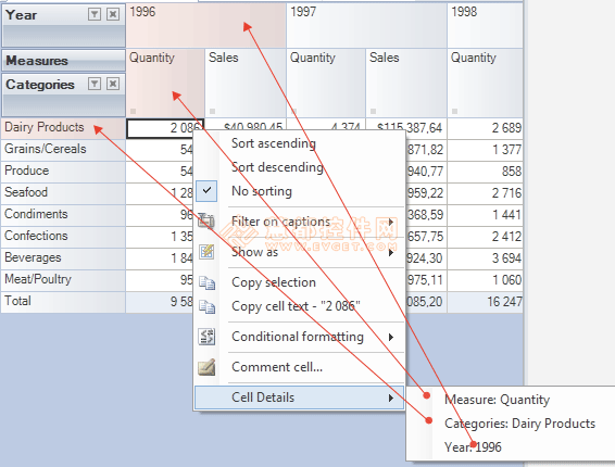 RadarCube ASP.NET OLAP计算方法详解-BI项目开发
